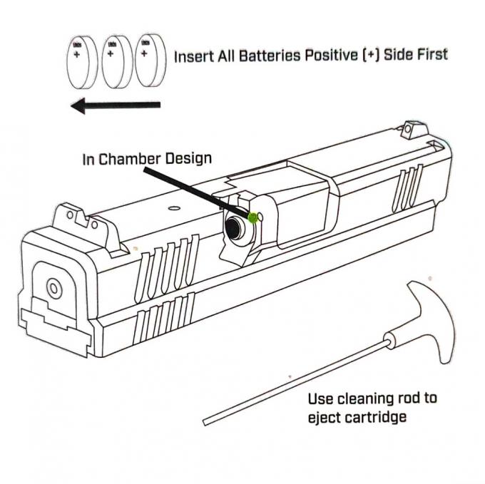 Cartouche d'entraînement de simulation de tir au laser à 12 balles à l'intérieur pour la pratique du feu sec 3