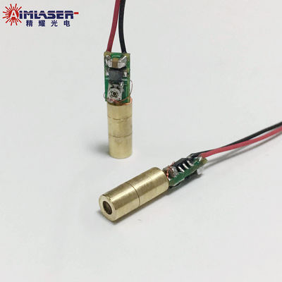 Industrial Mini Laser Modules 520nm 5mW Green Dot Laser Head With Spring