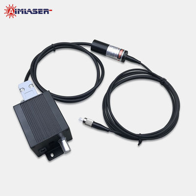660nm 10mW 4um Fiber Laser Modules With Knob Power Adjustment FC / PC Connector