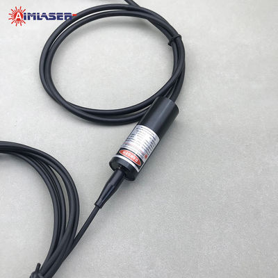 660nm 10mW 4um Fiber Laser Modules With Knob Power Adjustment FC / PC Connector