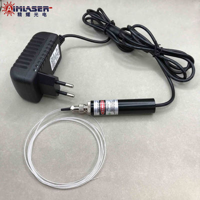 Coaxial Fiber Coupled Laser Diode Module 520nm 30mW 170um Corning Light Diffusing Fiber Laser Source