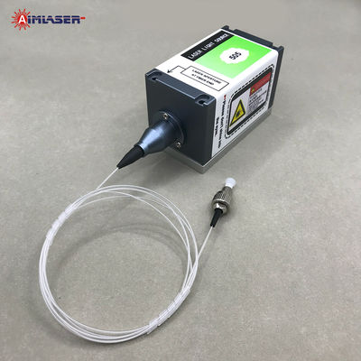High-Stability 505nm 30mW Laser System with TTL Modulation and Adjustable Power Single-Mode Fiber Output