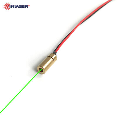 520nm 5mW Green Dot Laser Head Industrial Mini Laser Module with Built-in or External APC Driver