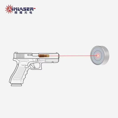 Cartouche d'entraînement au laser de 9 mm dorée 650nm Boulette laser rouge pour l'entraînement au feu sec