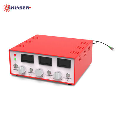 Module de diode laser couplée à fibres RGB 450nm 520nm 638nm 20mW Puissance réglable avec modulation analogique TTL et contrôle informatique